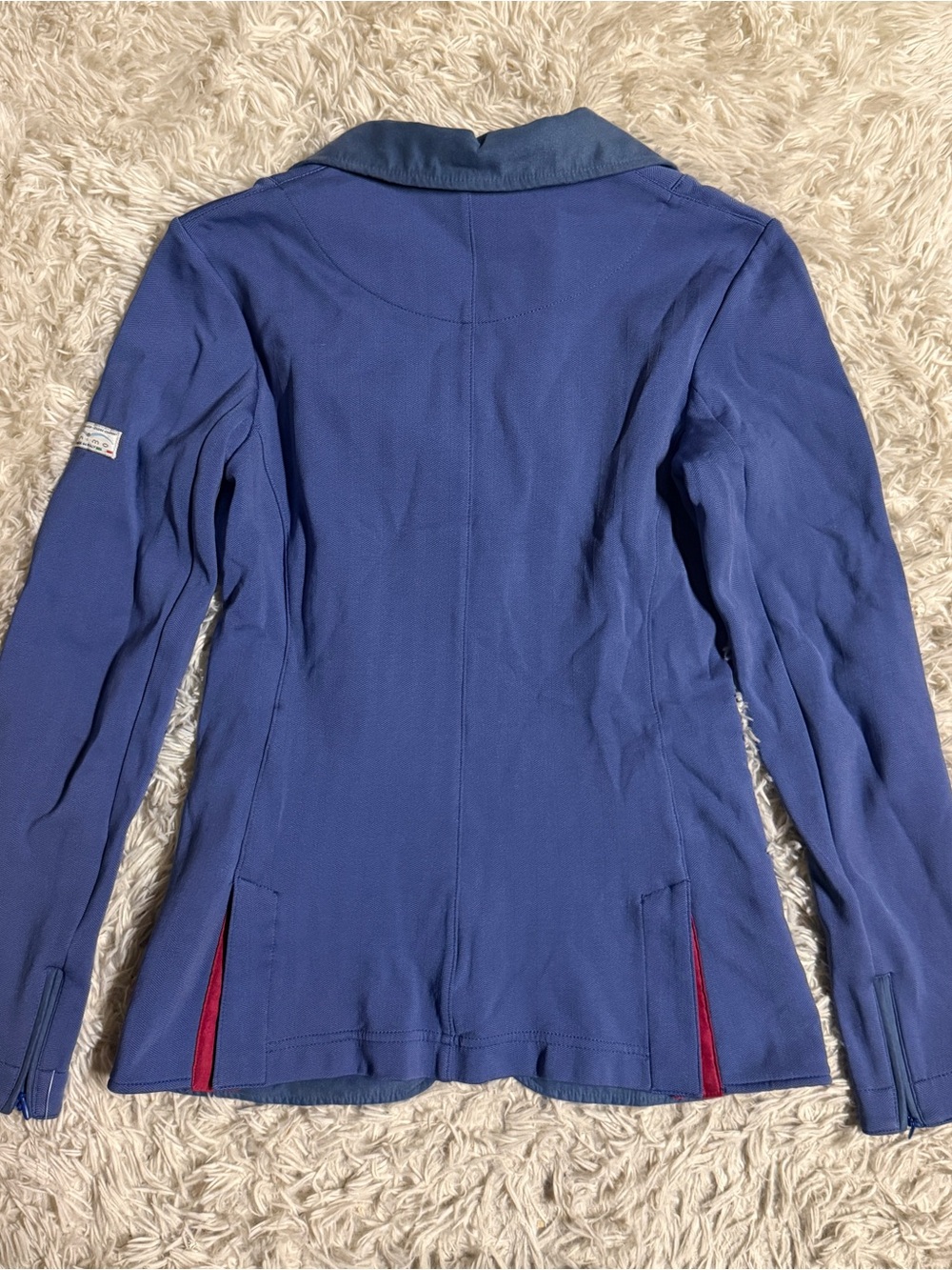 Women’s Size IT40 Blue Animo Louisiana Horseback Riding Show Coat. Good Cond. - Picture 3 of 8